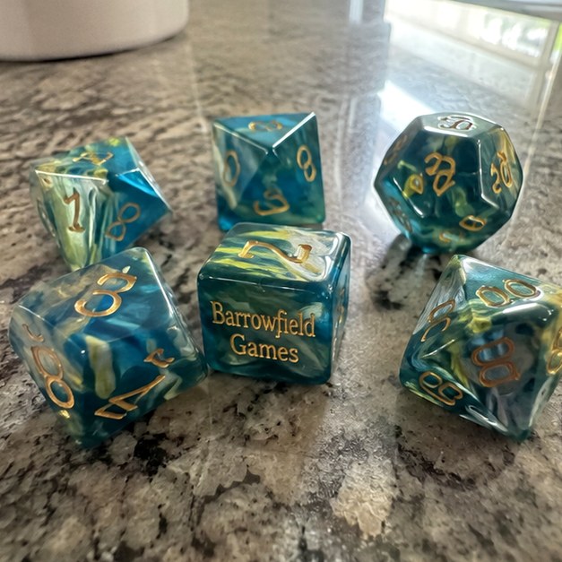 Custom dice — customer photo