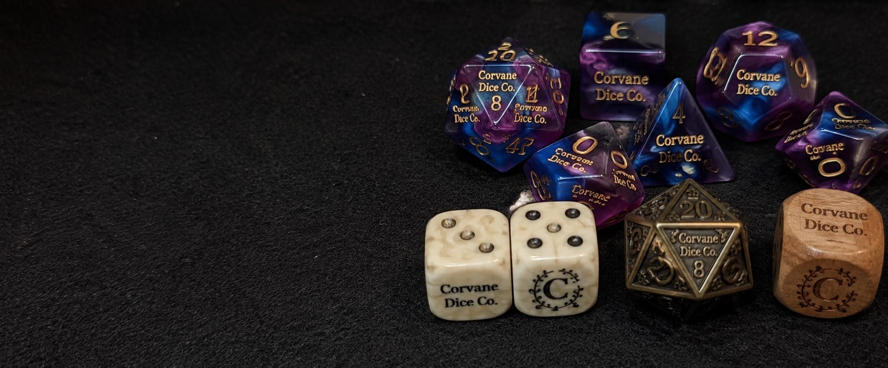 Custom printed dice with logo